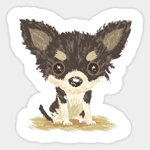 Chihuahua is sitting Sticker by sanogawa